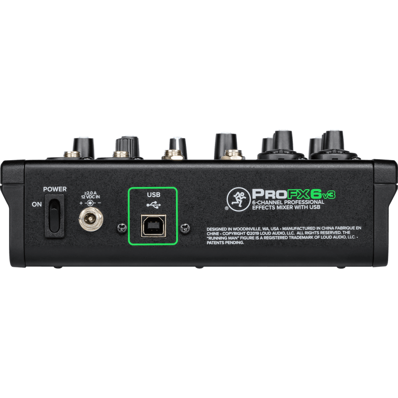 MACKIE PROFX6V3 mixer usb 6 canaux + effets
