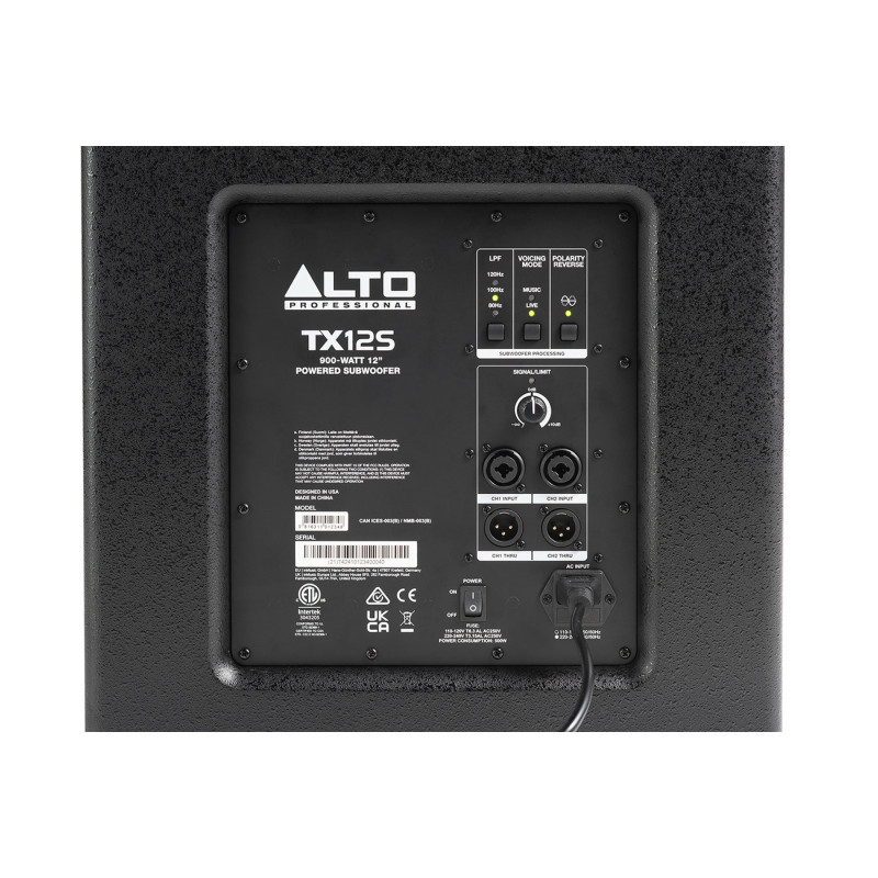 ALTO PROFESSIONAL TX12S subwoofer actif 12" 900w dsp