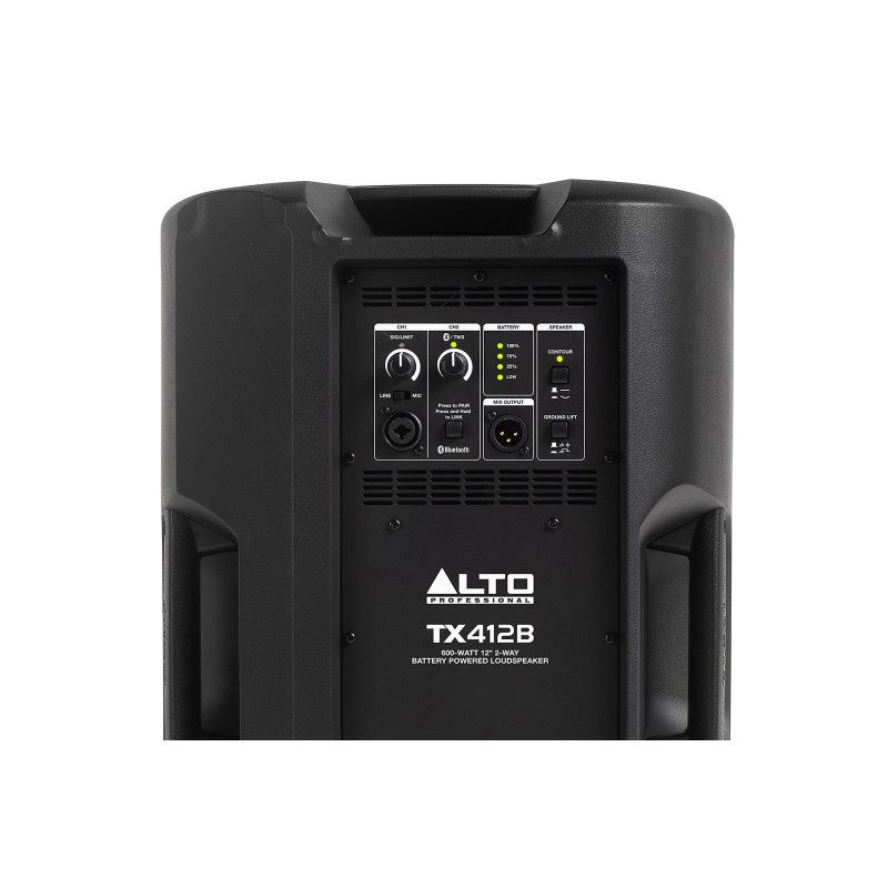 ALTO PROFESSIONAL TX412B enceinte active bi-amplifiée sur batterie 12" 600w bt