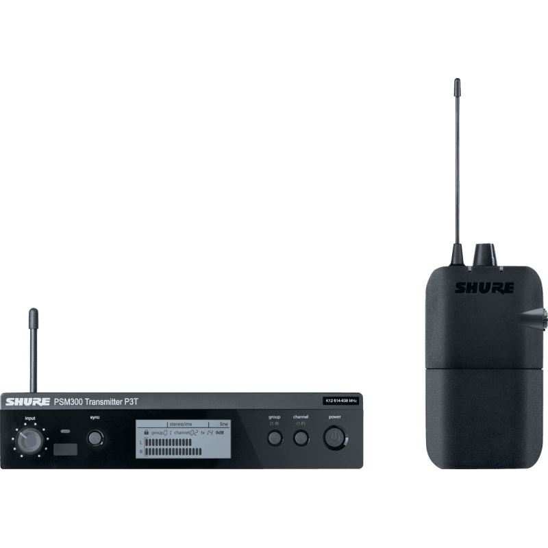 SHURE P3TER-K3E système psm300 std - 606-630 mhz