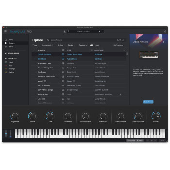 ARTURIA ANALOGLABPRO-SN logiciel analog lab pro version téléchargeable