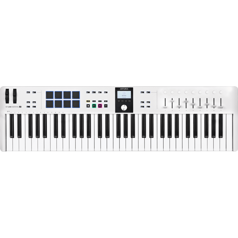 ARTURIA ESSENTIAL3-61 keylab essential mk3 61 touches blanc
