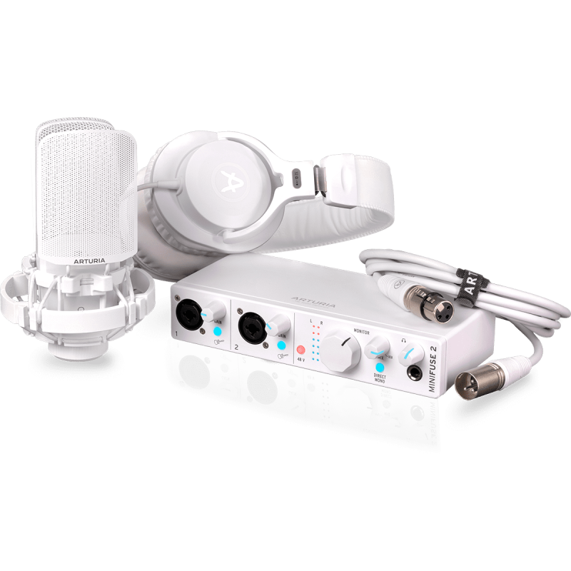 ARTURIA MINIFUSE2-RP-WH pack d'enregistrement minifuse 2 blanc