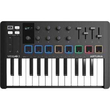 ARTURIA MINILAB3-BK clavier maitre minilab mk3 noir