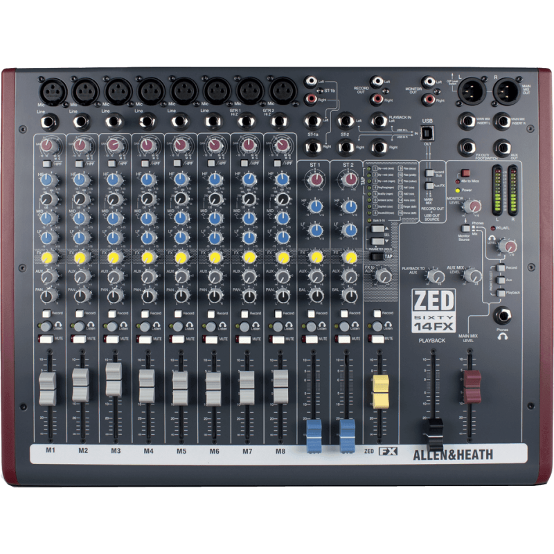 ALLEN & HEATH ZED60-14FX table de mixage zed60-14fx