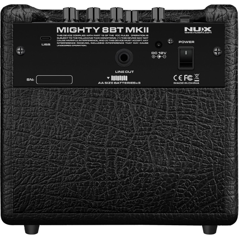 NUX MIGHTY-8BT-MK2 ampli guitare portable 8 watts 2 canaux bluetooth