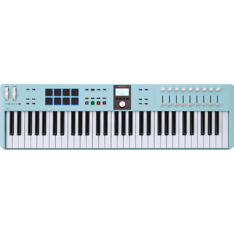 ARTURIA ESSENTIAL3-61-AQU keylab essential3 61 touches aquamarine