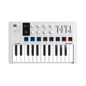 ARTURIA MINILAB3-WH clavier maitre minilab mk3 blanc