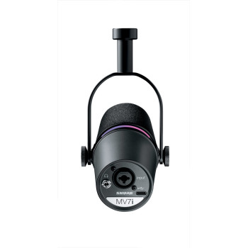 SHURE MV7I microphone avec interface usb et entrée combo intégrée