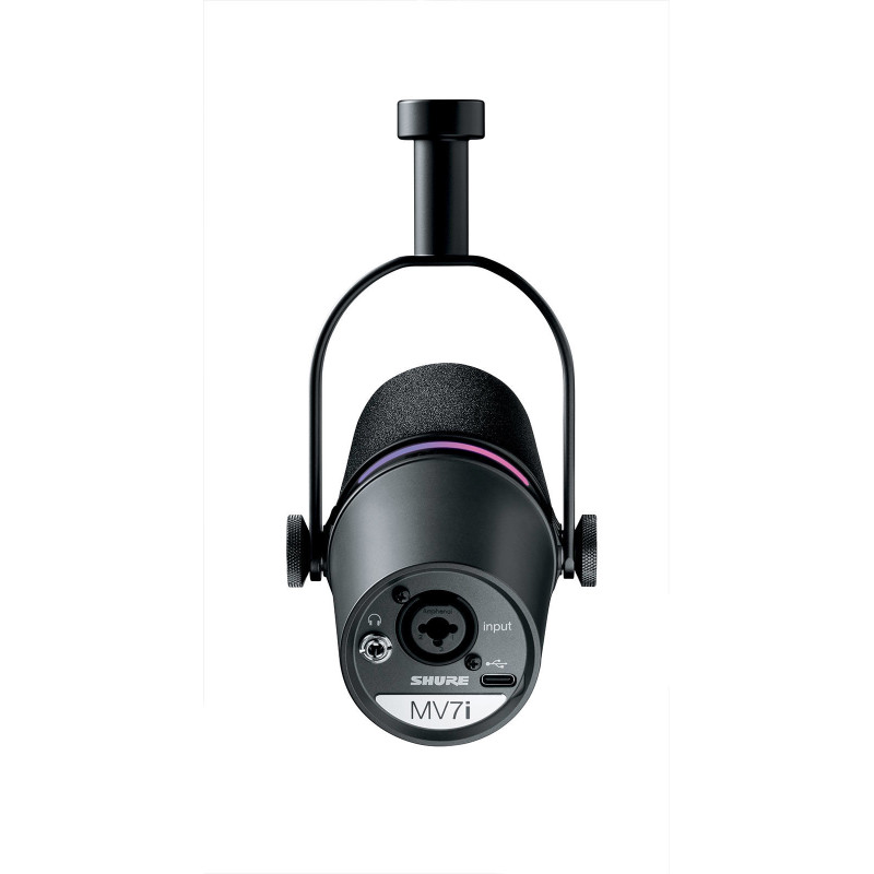 SHURE MV7I microphone avec interface usb et entrée combo intégrée