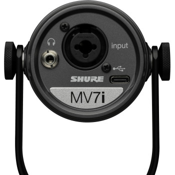 SHURE MV7I microphone avec interface usb et entrée combo intégrée