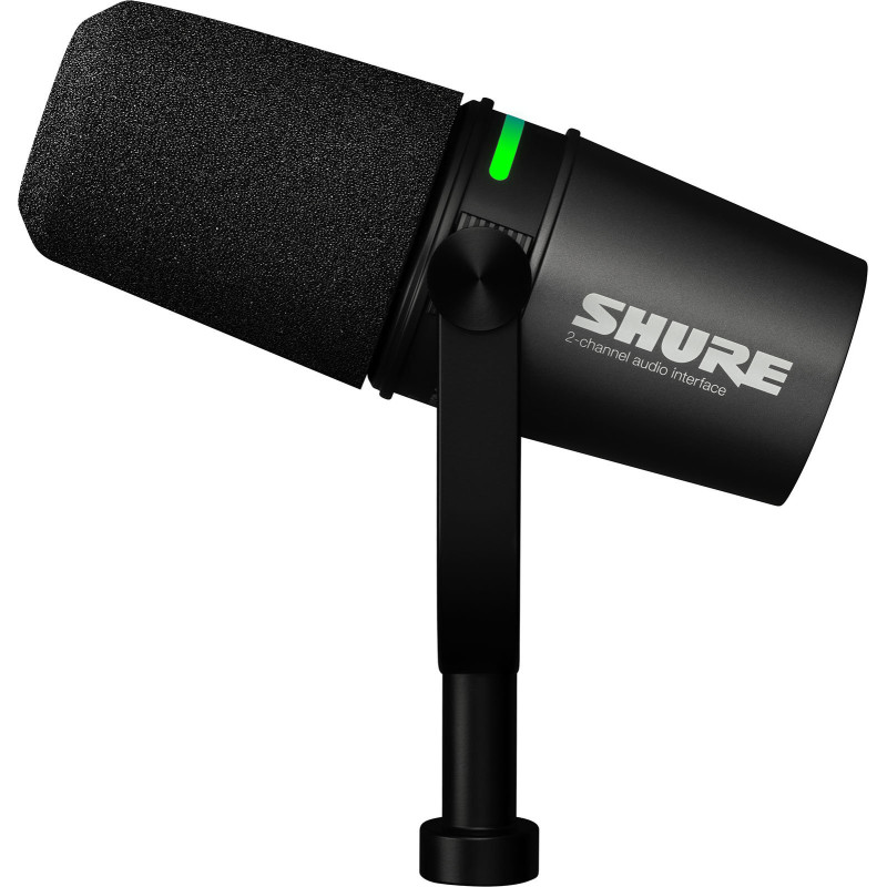 SHURE MV7I microphone avec interface usb et entrée combo intégrée