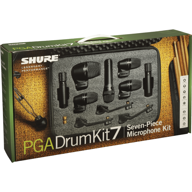 SHURE PGADRUMKIT7 mallette 7 micros batterie pga