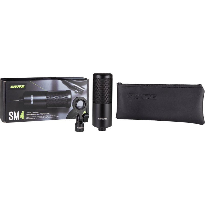 SHURE SM4-K microphone de studio sm4 avec pince articulée et housse