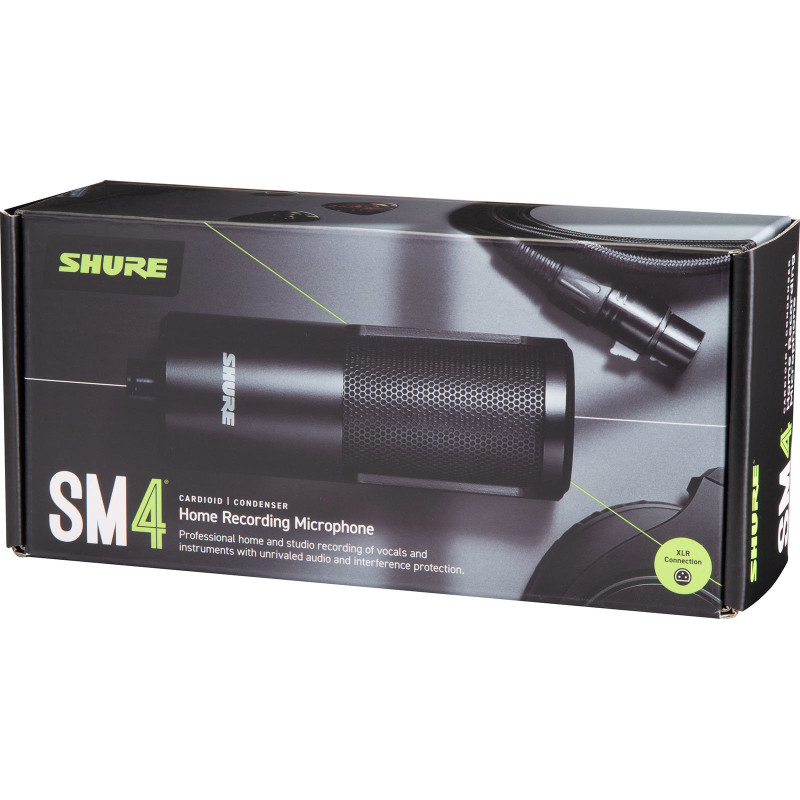SHURE SM4-K microphone de studio sm4 avec pince articulée et housse