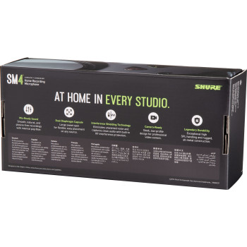 SHURE SM4-K microphone de studio sm4 avec pince articulée et housse