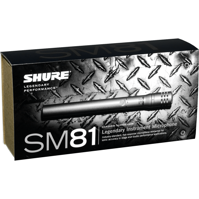 SHURE SM81-LC micro statique instruments cardioïde