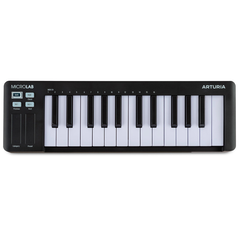 ARTURIA MICROLABMK3-BK clavier de contrôle compact noir
