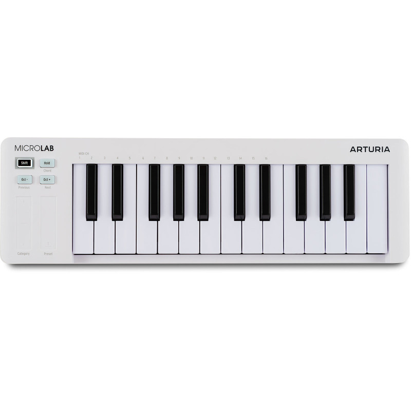 ARTURIA MICROLABMK3-WH clavier de contrôle compact blanc