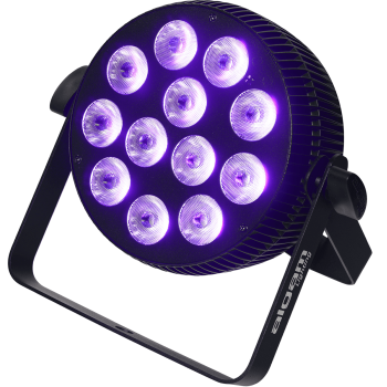 ALGAM LIGHTING SLIMPAR-1210-HEX projecteur à led 12x10w 6-en-1 rgbwau slim