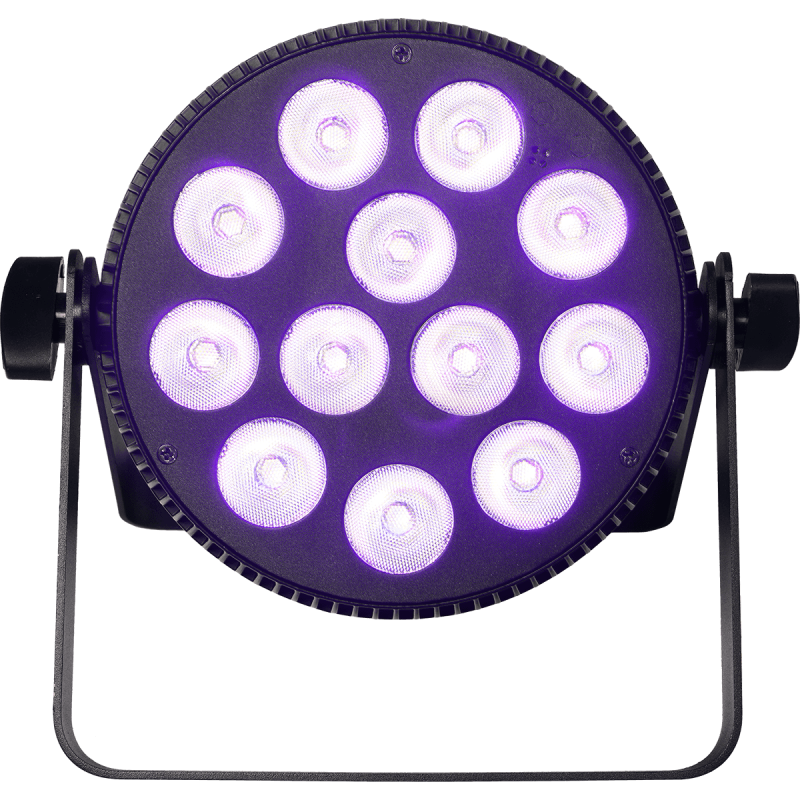 ALGAM LIGHTING SLIMPAR-1210-HEX projecteur à led 12x10w 6-en-1 rgbwau slim