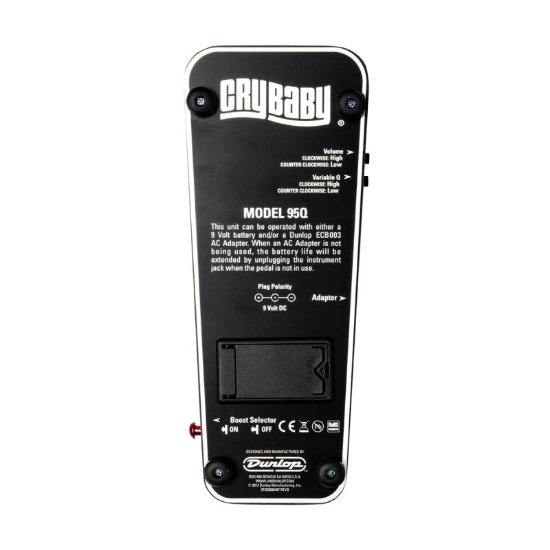 DUNLOP 95Q pédale crybaby q control wah
