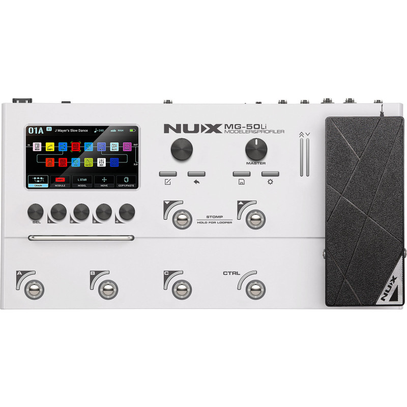 NUX MG50LI-W multi-effets / modéliseur guitare et basse white