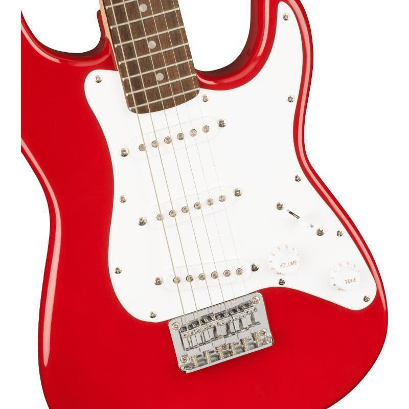 SQUIER Mini Stratocaster Laurel Fingerboard White Pickguard Dakota Red