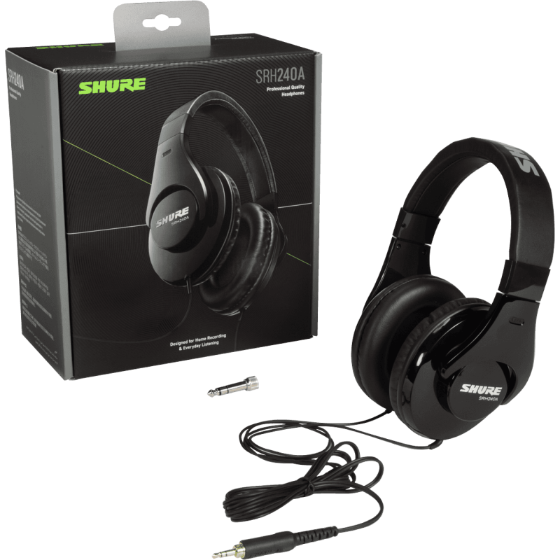 SHURE SRH240A-BK casque nomade fermé