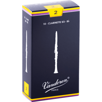 VANDOREN CR102 anches clarinette sib traditionnelles force 2