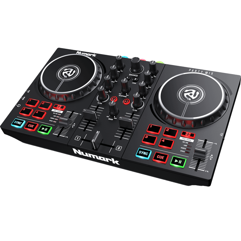 NUMARK PARTYMIX2 contrôleur 2 voies avec système light intégré streaming
