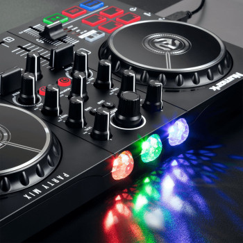 NUMARK PARTYMIX2 contrôleur 2 voies avec système light intégré streaming