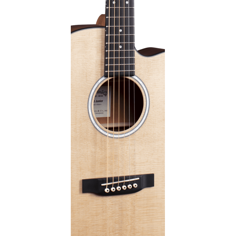 MARTIN 000CJR-10E guitare acoustique  000 cutaway epicéa sitka / sapele