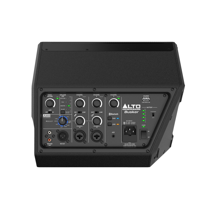 ALTO PROFESSIONAL BUSKER enceinte amplifiée 200w portable sur batterie bluetooth fx