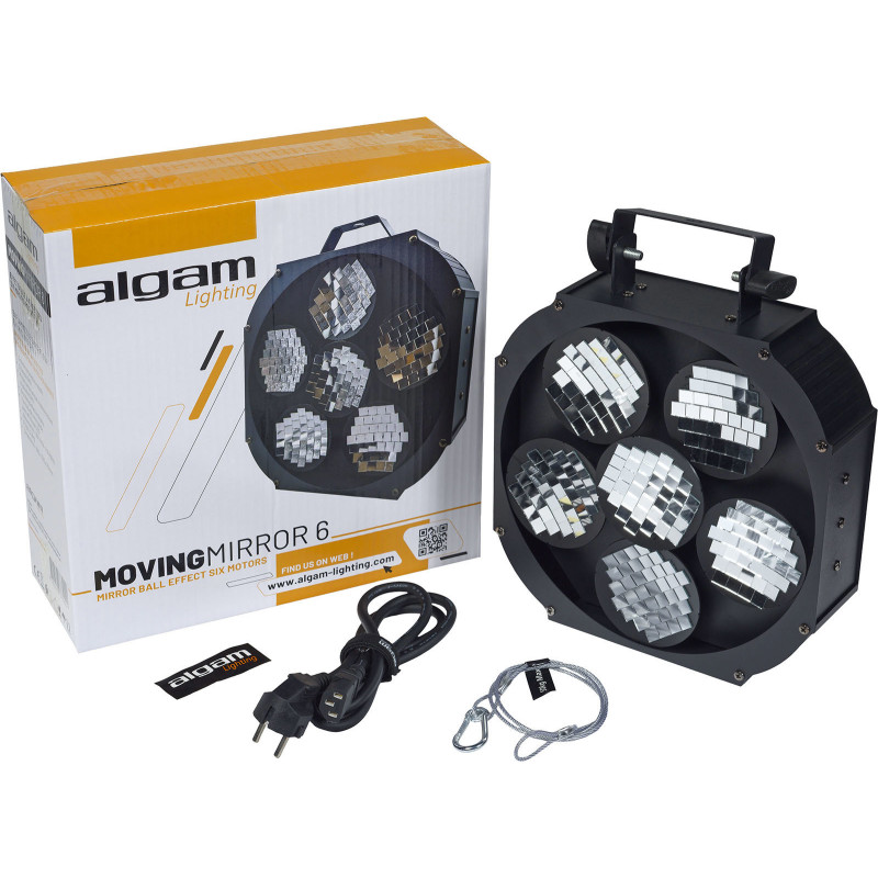 ALGAM LIGHTING MOVING-MIRROR-6 effet boule à facette motorisé
