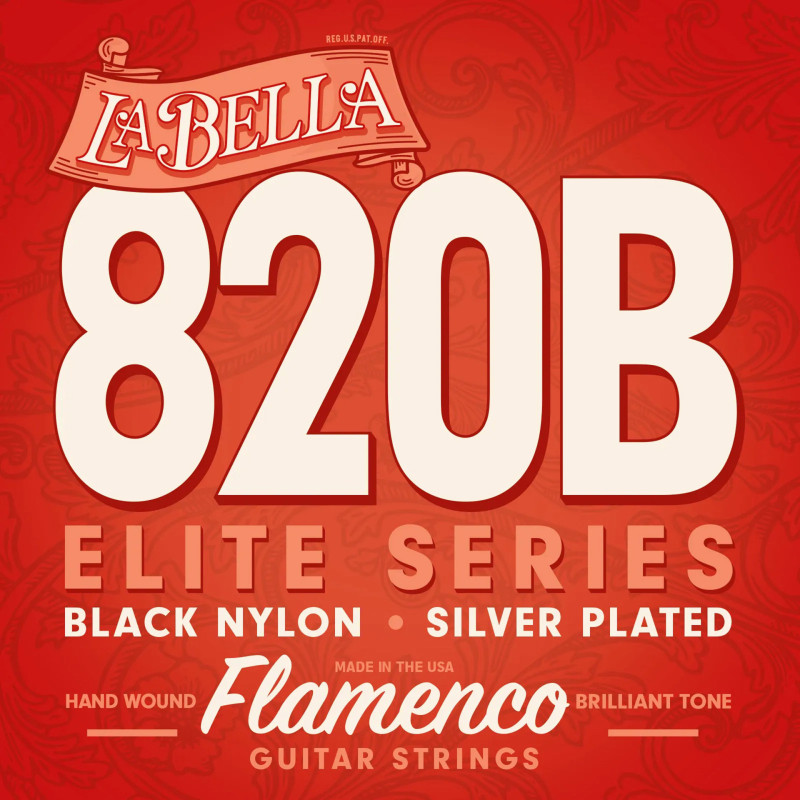 LA BELLA 820B jeu flamenco la bella elite nylon black