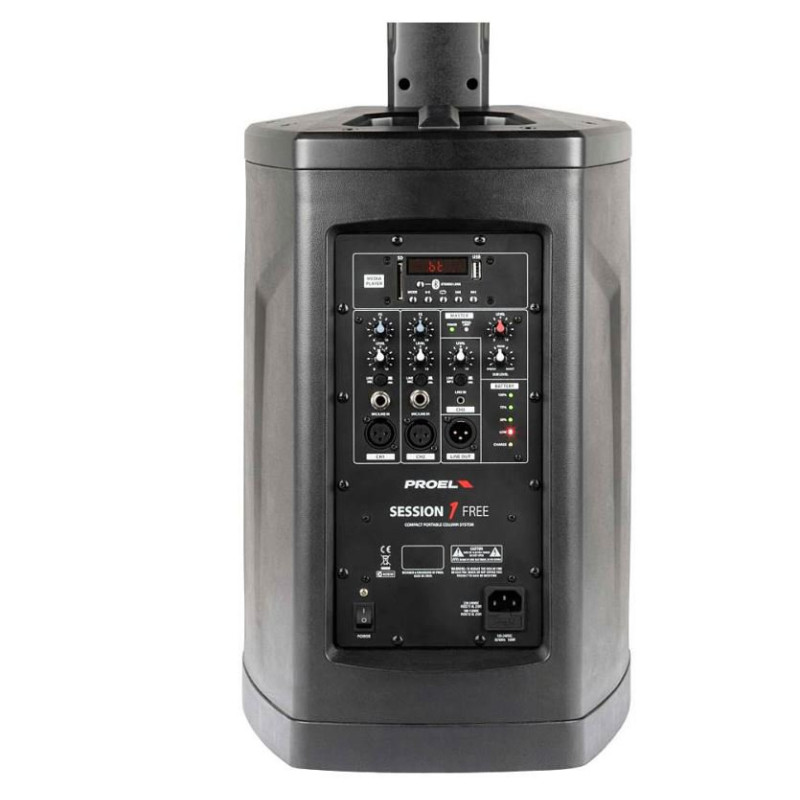 PROEL SESSION1 FREE enceinte colonne sur batterie 400W