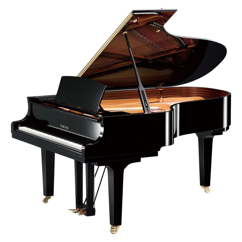 YAMAHA C5X PE piano a queue s.conservatory 2,00m/noir brillant
