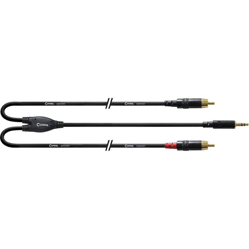 CORDIAL CFY3WCC-LONG câble y bretelle minijack/2 rca longs 3 m