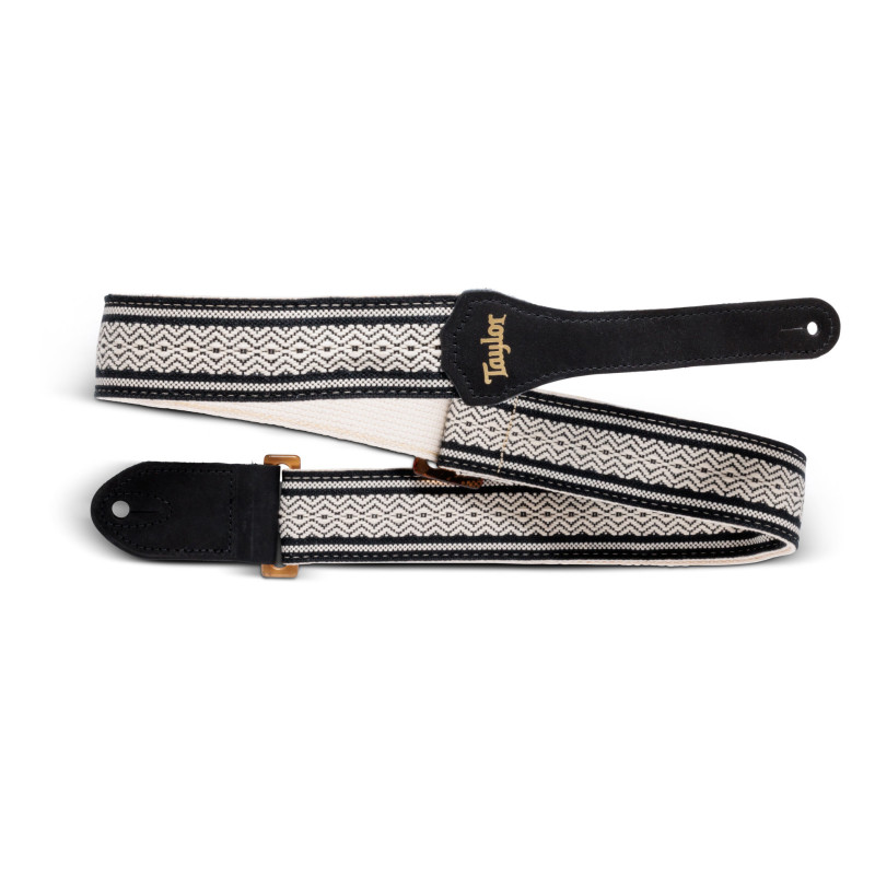 TAYLOR Academy Strap Wht/Blk,Jacquard Cotton