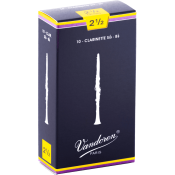 VANDOREN CR1025 anches clarinette sib traditionnelles force 2,5
