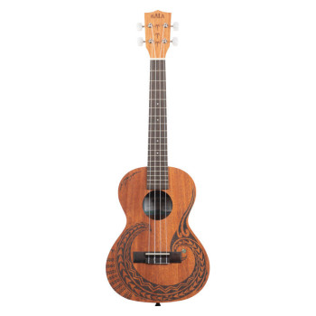 KALA KA-COURAGE-T-BAG Maori Courage Mahogany Tenor livre avec housse