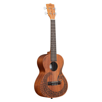 KALA KA-COURAGE-T-BAG Maori Courage Mahogany Tenor livre avec housse