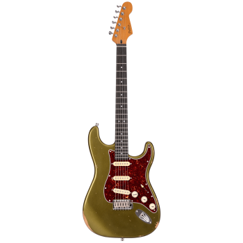 PATINA GUITARS PS-6 SGR R Guitare electrique type S Sherwood Green Relic