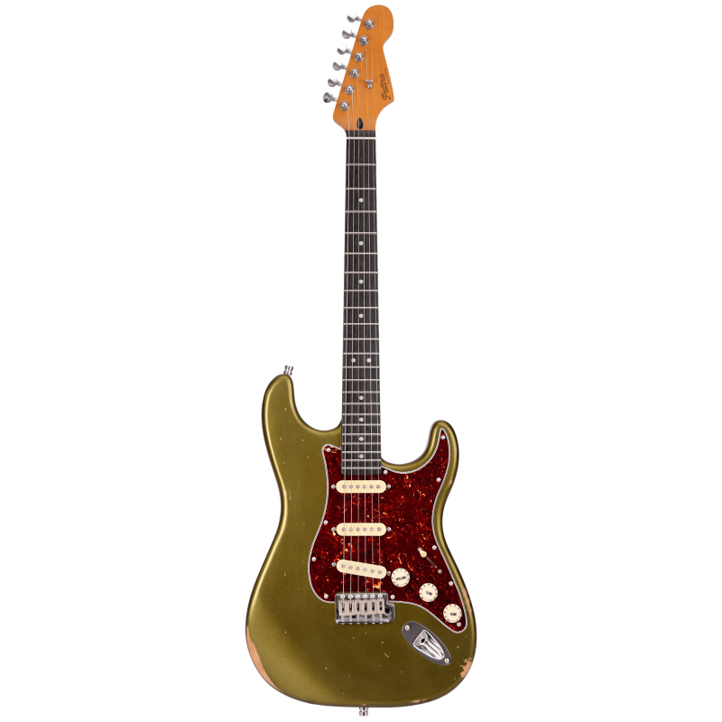 PATINA GUITARS PS-6 SGR R Guitare electrique type S Sherwood Green Relic
