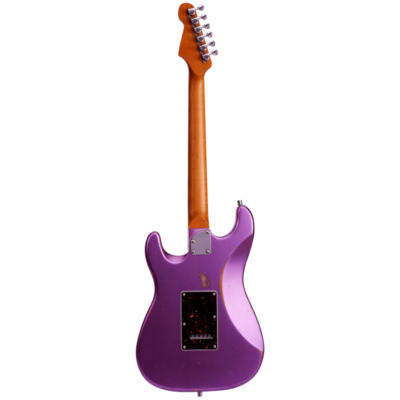 PATINA GUITARS PS-6 PP R Guitare electrique type S Purple relic