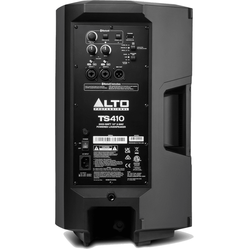 ALTO PROFESSIONAL TS410 enceinte active bi-amplifiée 10" 2000w bluetooth 5.0