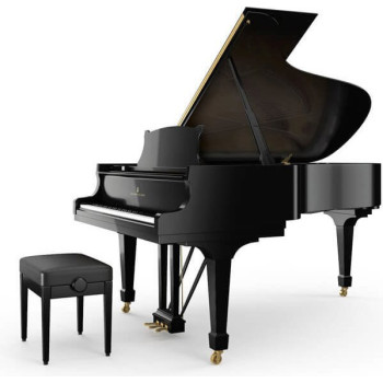 STEINWAY & SONS B-211 Spirio P Noir laque laiton