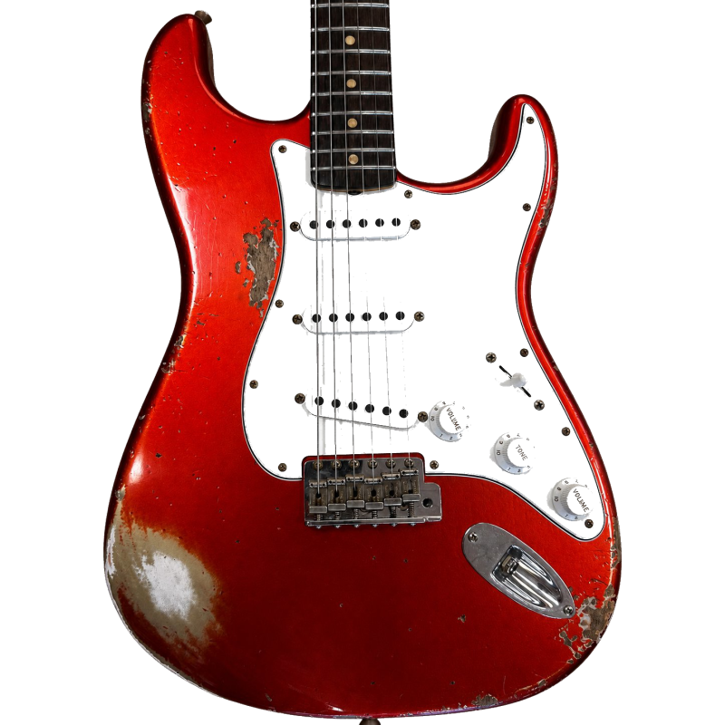 FENDER CUSTOM SHOP 1963 stratocaster heavy relic Candy Apple Red