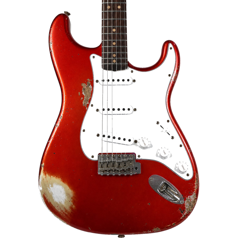 FENDER CUSTOM SHOP 1963 stratocaster heavy relic Candy Apple Red